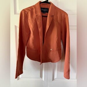 le chateau Women's Rust Orange Blazer Jacket
